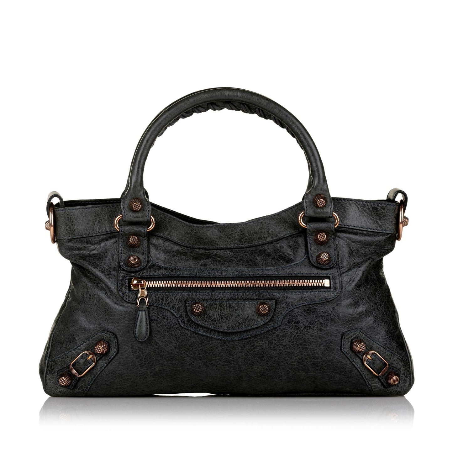Balenciaga Motocross First Giant 12 Leather Satchel (SHG-33154)