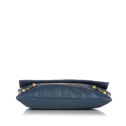 Balenciaga Motocross Giant 12 Envelope Leather Clutch Bag (SHG-33726)