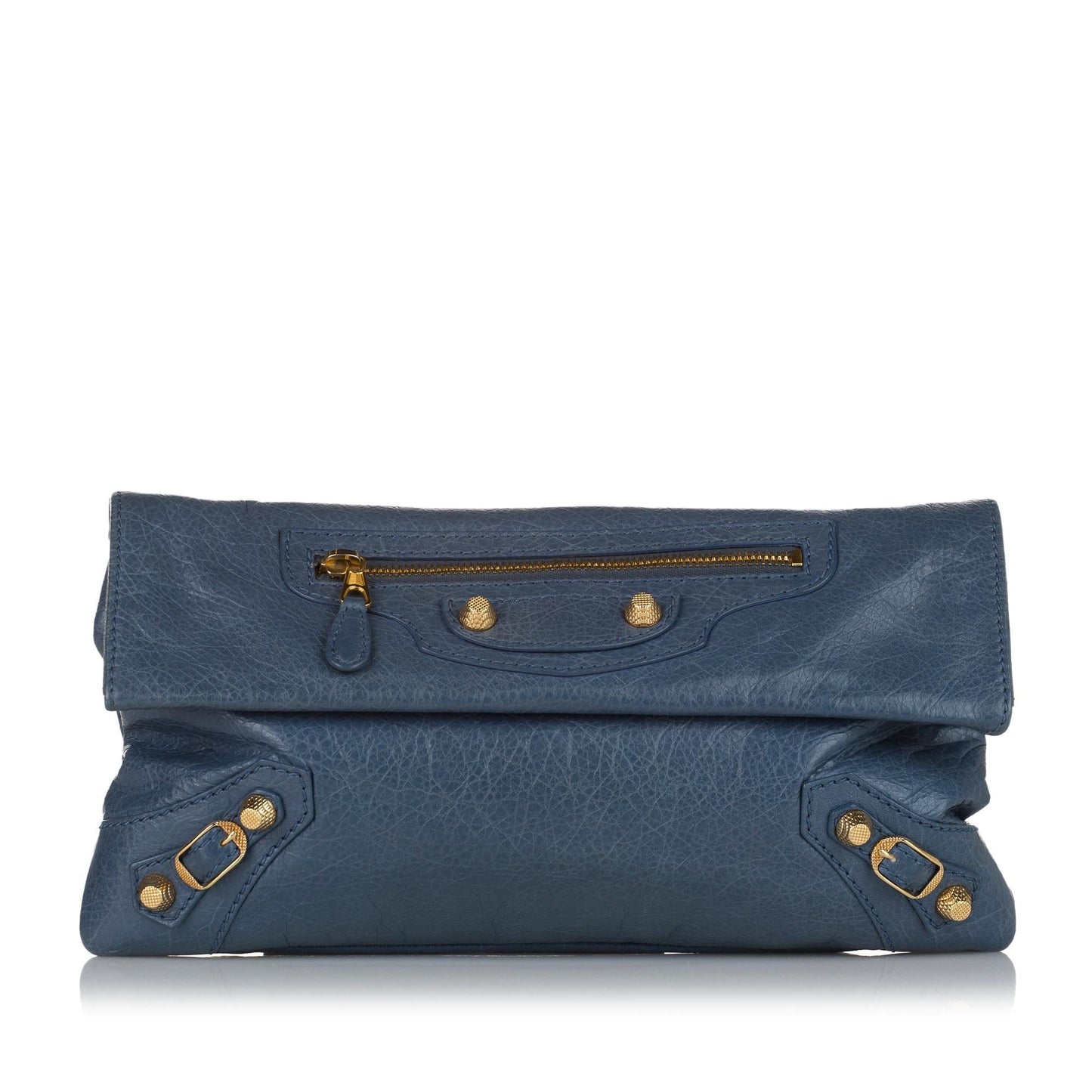 Balenciaga Motocross Giant 12 Envelope Leather Clutch Bag (SHG-33726)