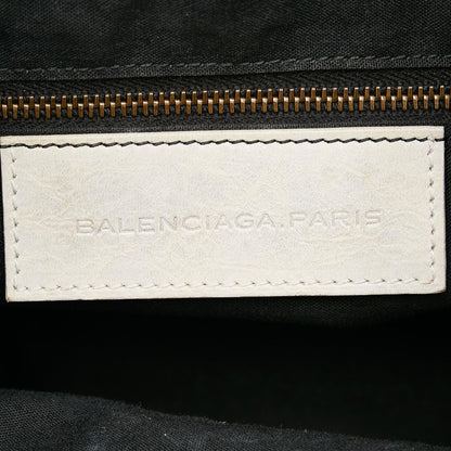 Balenciaga Motocross Pom Pom Leather Satchel (SHG-28569)