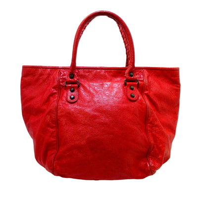 Balenciaga Motocross Sunday Leather Tote Bag (SHG-36401)