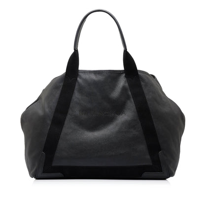 Balenciaga Navy Cabas M Tote Bag (SHG-GfX0gC)
