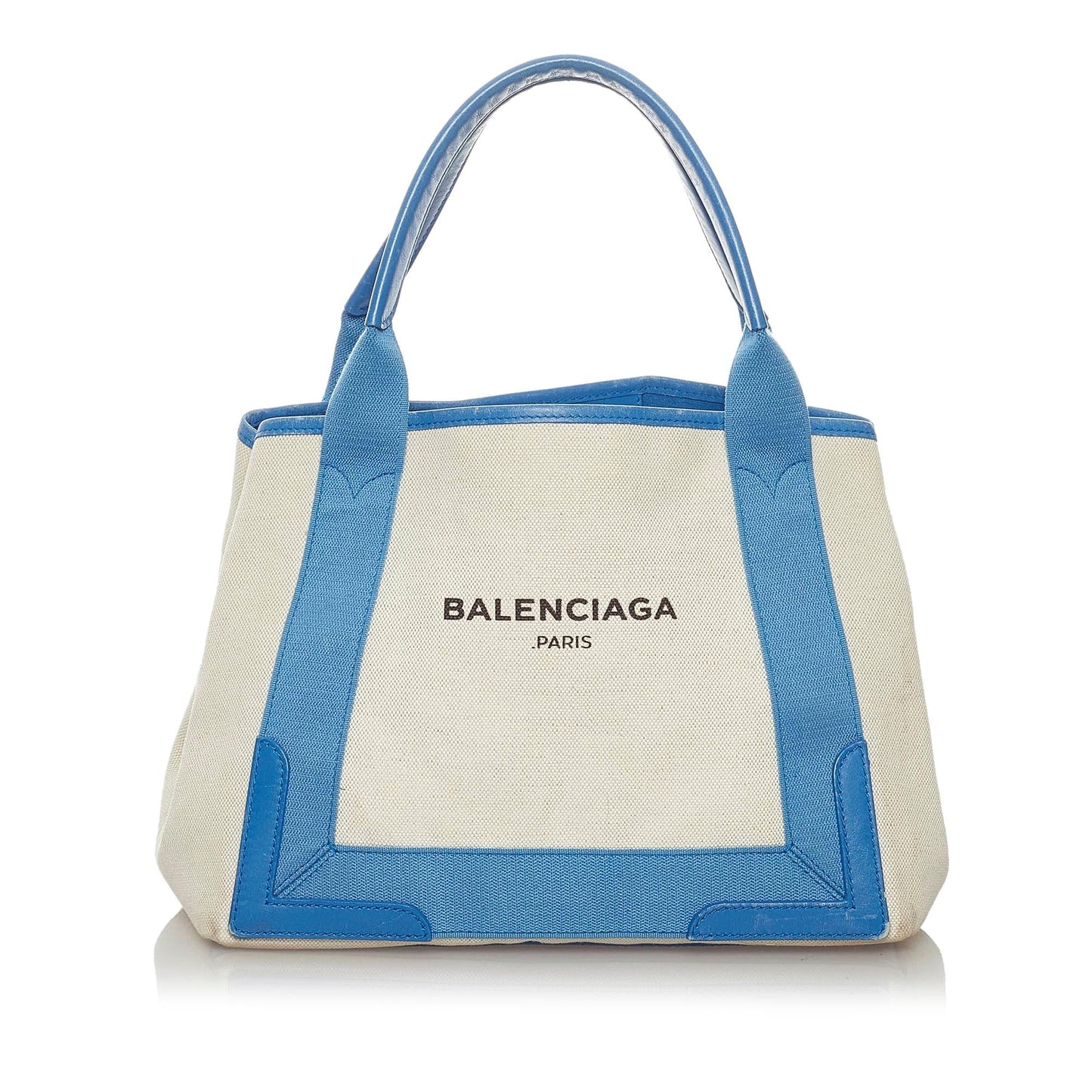 Balenciaga Navy Cabas S Canvas Tote Bag (SHG-28825)