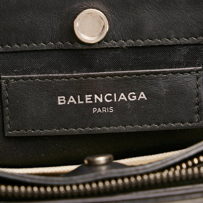 Balenciaga Navy Pochette S Canvas Crossbody Bag (SHG-30485)