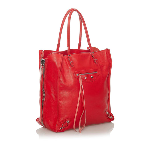 Balenciaga Papier A5 Leather Tote Bag (SHG-29167)