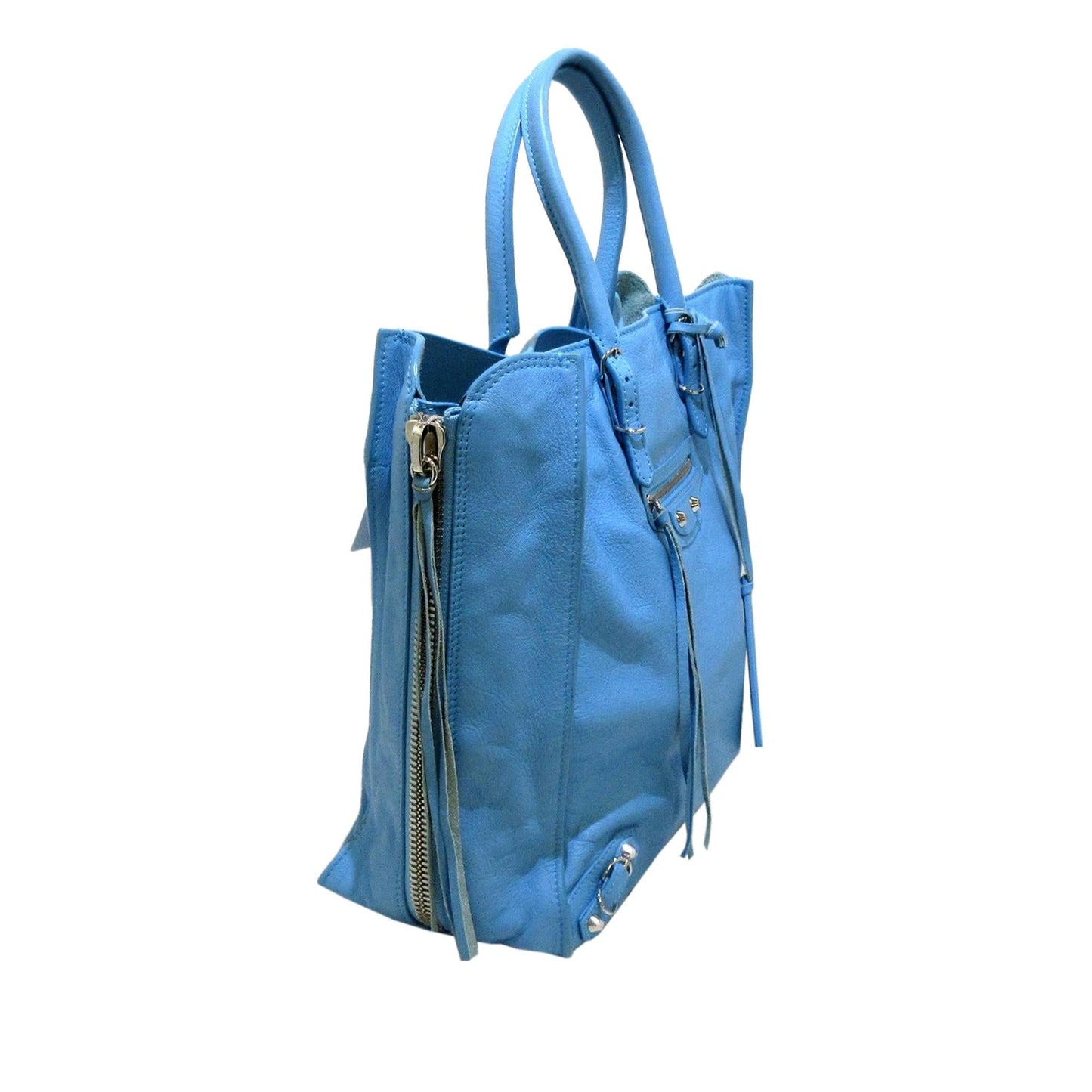 Balenciaga Papier A5 Leather Tote Bag (SHG-jrm6nk)