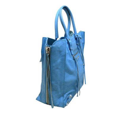 Balenciaga Papier A5 Leather Tote Bag (SHG-jrm6nk)