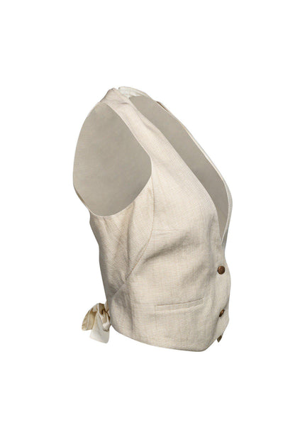 Balenciaga Paris - Beige Textured Vest Sz 8