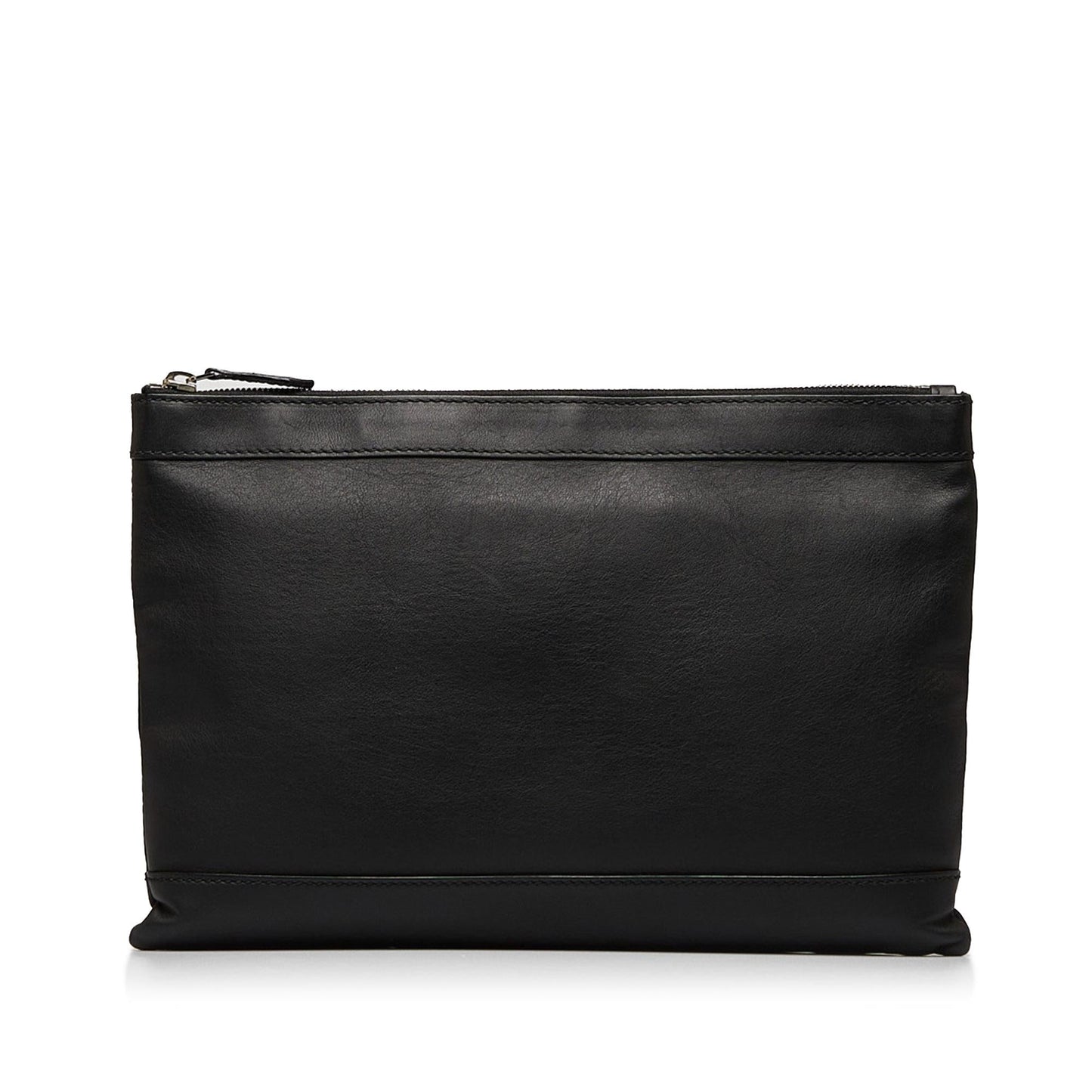 Balenciaga Punch Logo Navy Clip Clutch (SHG-8N4brT)