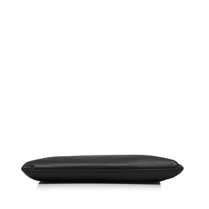 Balenciaga Punch Logo Navy Clip Clutch (SHG-8N4brT)