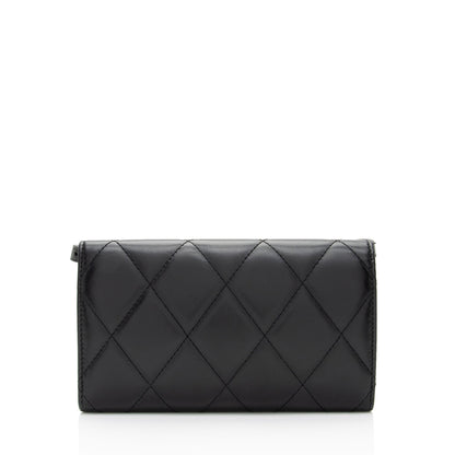 Balenciaga Quilted Calfskin B Phone Holder Crossbody Bag (SHF-wF8OTg)