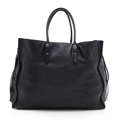 Balenciaga Veau Leather Papier A4 Zip Around Tote (SHF-12250)