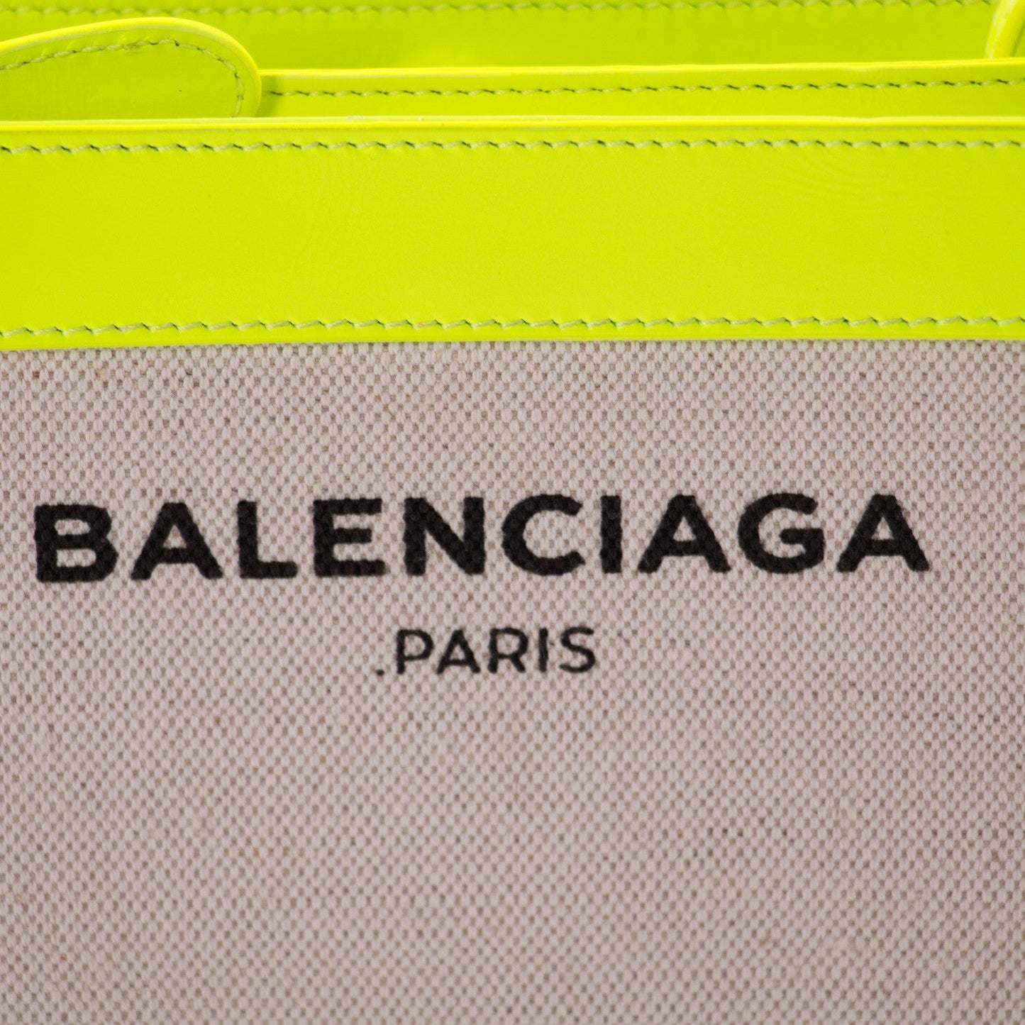 Balenciaga Leather and Canvas Shoulder Bag