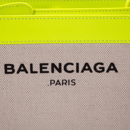 Balenciaga Leather and Canvas Shoulder Bag