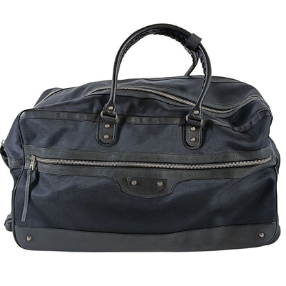 Balenciaga Balenciaga Balenciaga Trolley suitcase in black canvas and leather