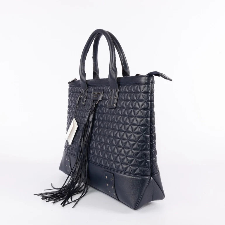 Balmain Domaine Quilted Leather Tote