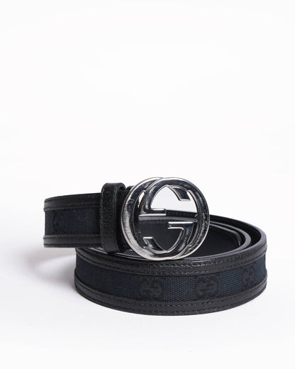 New Gucci Classic Women's Black Belt