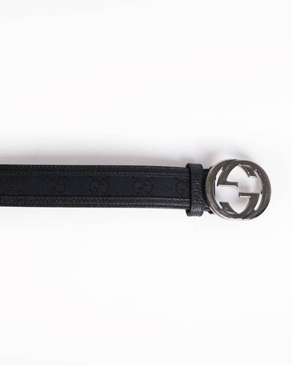 New Gucci Classic Women's Black Belt
