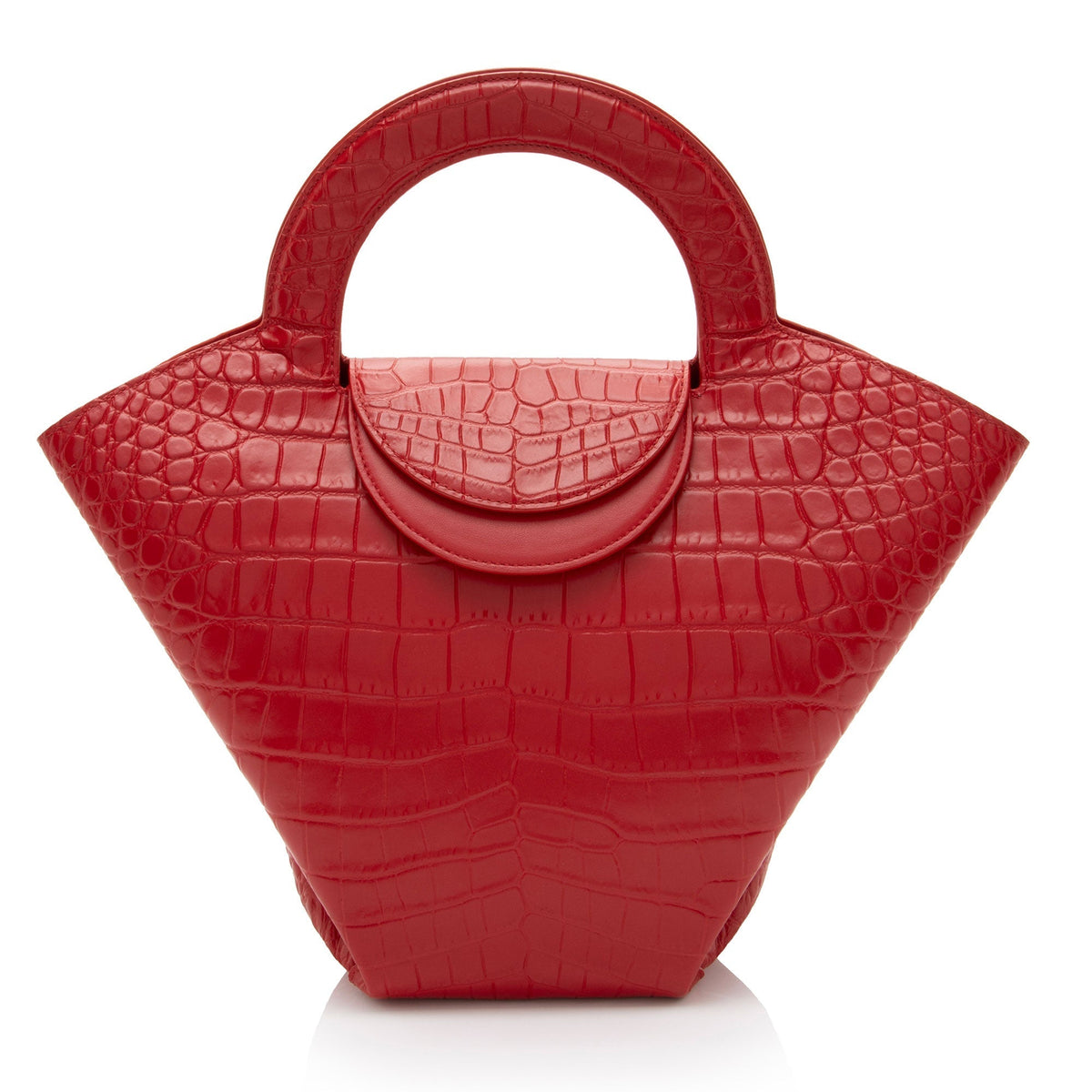 Luxury Bottega Veneta Croc Embossed Doll Tote (SHF-CxLKHC)