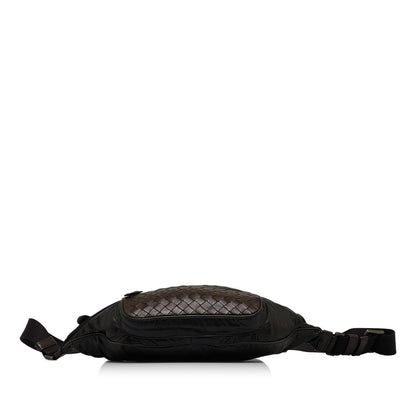 Luxury Bottega Veneta Intrecciato Nylon Belt Bag (SHG-8SHMYV)