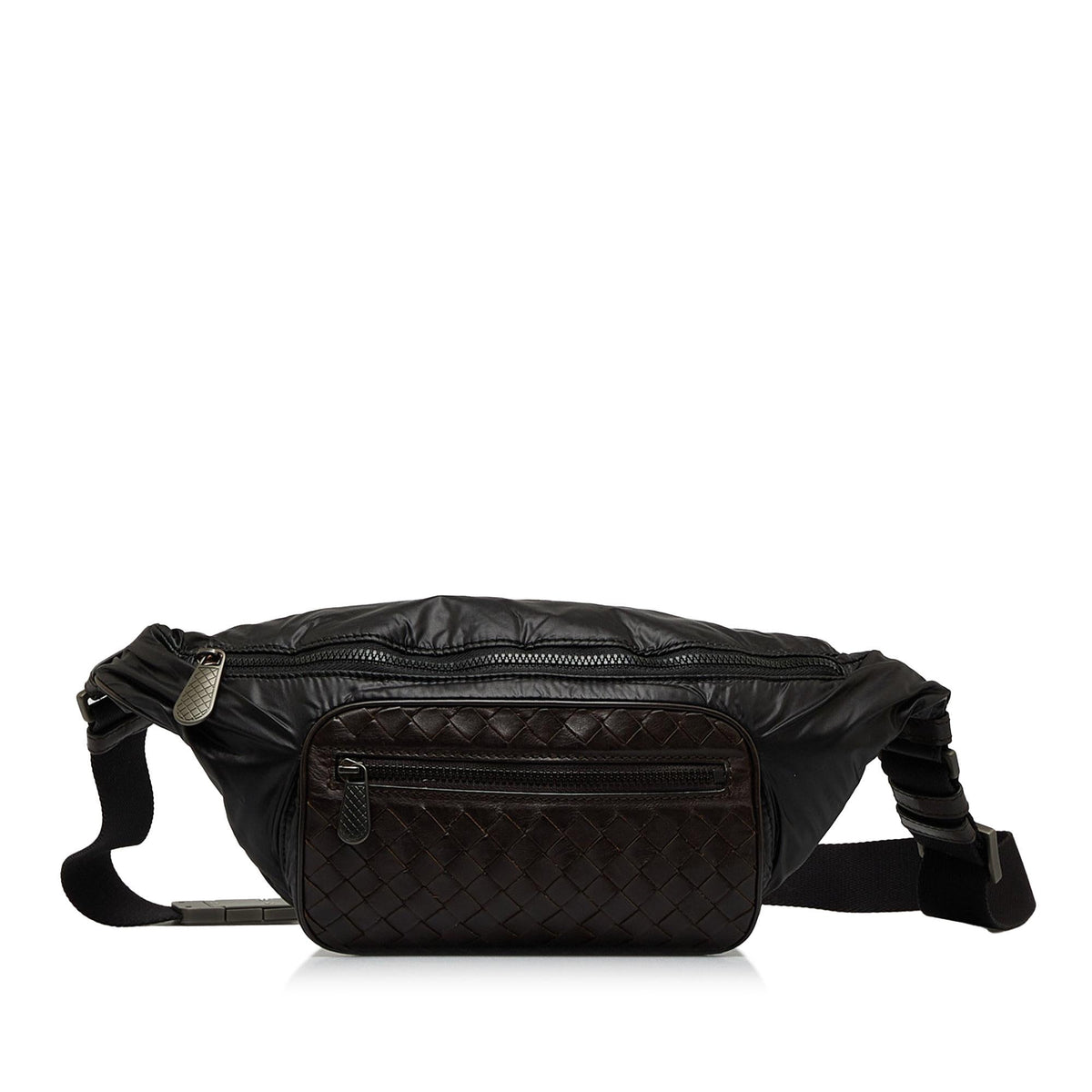 Luxury Bottega Veneta Intrecciato Nylon Belt Bag (SHG-8SHMYV)