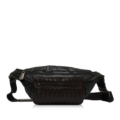 Luxury Bottega Veneta Intrecciato Nylon Belt Bag (SHG-8SHMYV)