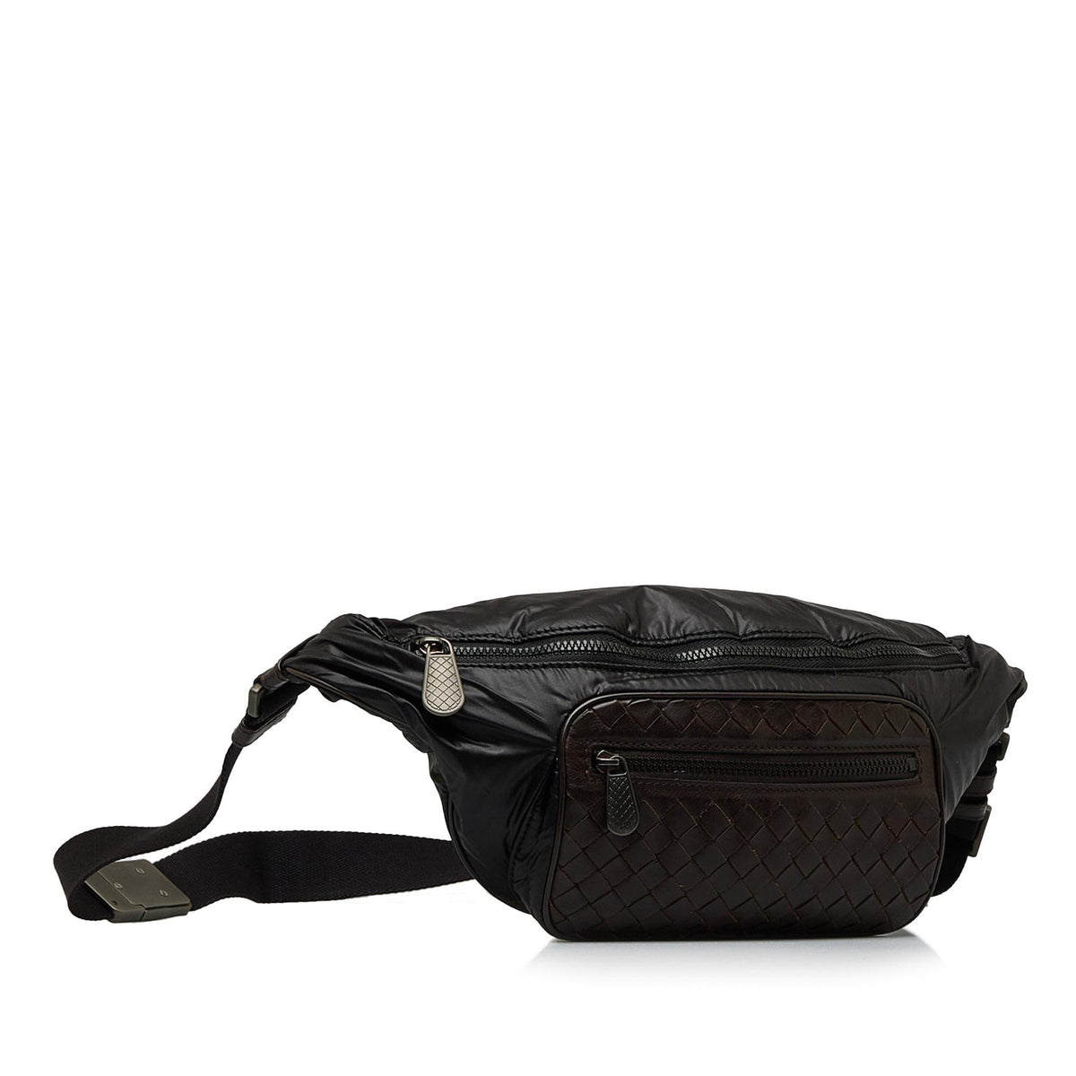 Luxury Bottega Veneta Intrecciato Nylon Belt Bag (SHG-8SHMYV)