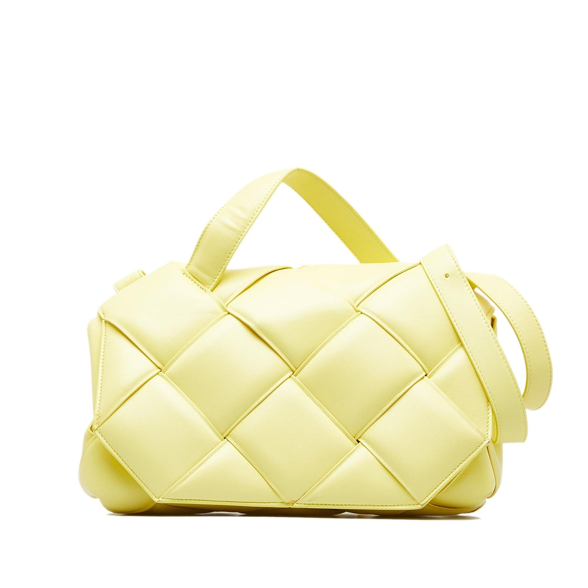 Luxury Bottega Veneta Maxi Intrecciato Padded Leather Satchel (SHG-pSPD5V)