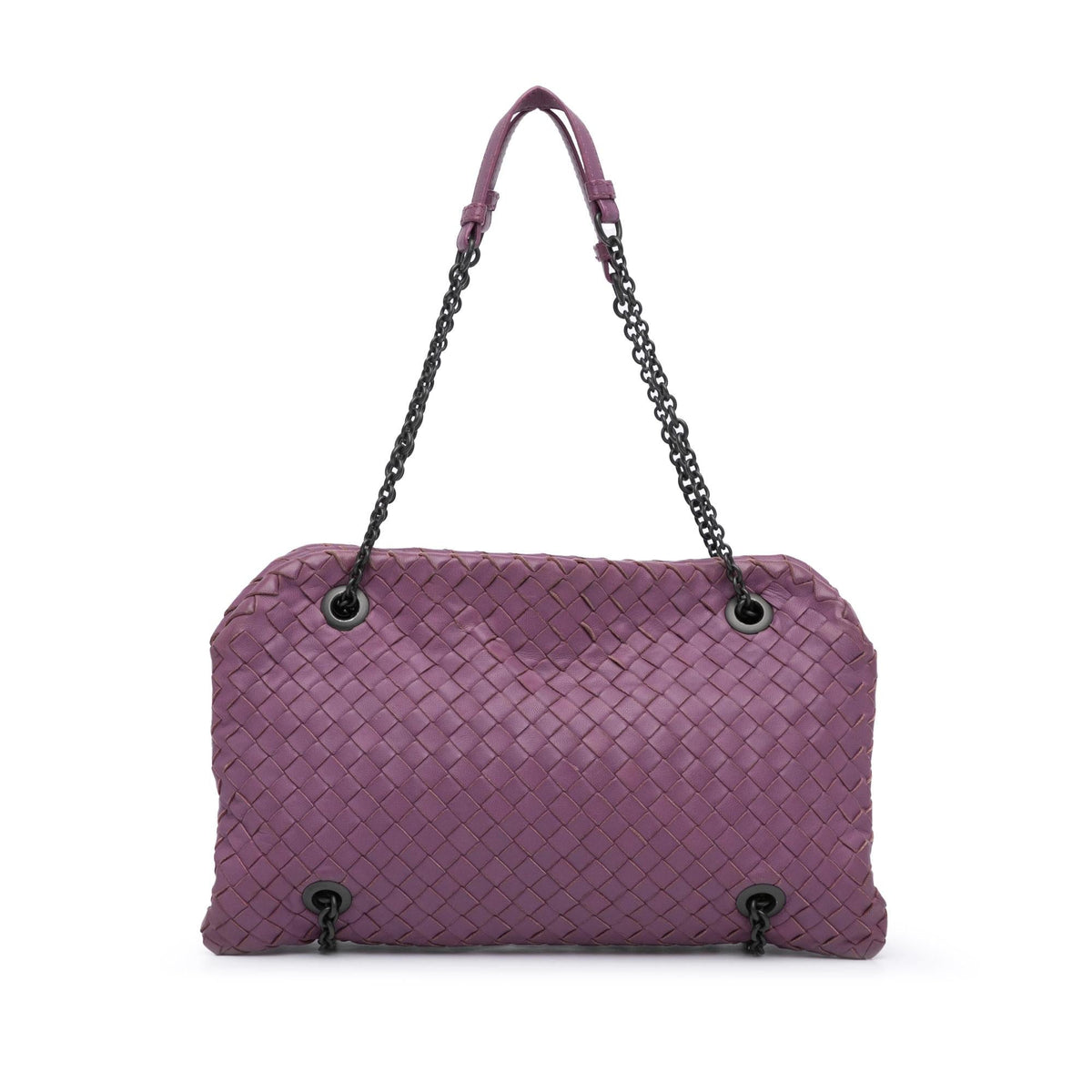 Luxury Bottega Veneta Nappa Intrecciato Duo Shoulder Bag (SHG-CVpEPG)