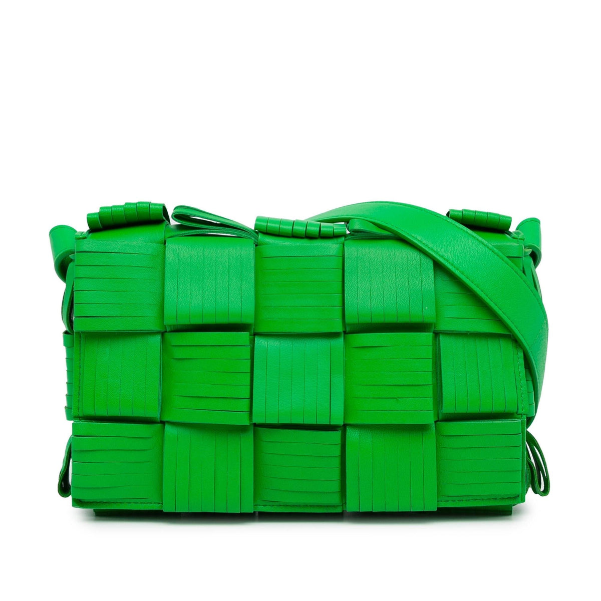 Luxury Bottega Veneta Nappa Intrecciato Fringed Cassette Crossbody (SHG-GROzlR)