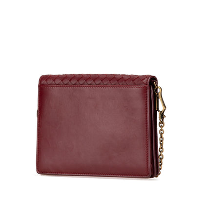 Luxury Bottega Veneta Nappa Intrecciato Wallet On Chain (SHG-tseuXQ)