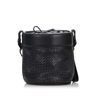 Luxury Bottega Veneta Perforated Leather Paper Bucket Bag (SHG-Vjn6CF)