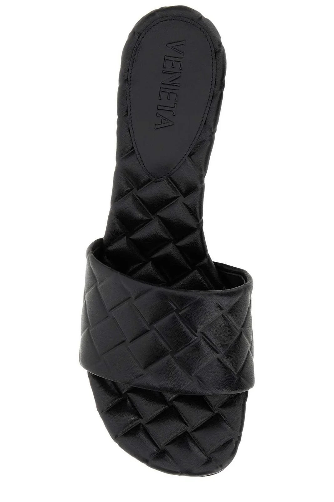 BOTTEGA VENETA QUILTED LAMBSKIN LEATHER AMY MULES
