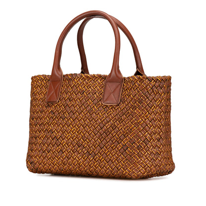 Luxury Bottega Veneta Small Lambskin Intreccio Cabat Tote (SHG-c8fLf8)