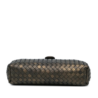 Luxury Bottega Veneta Small Nappa Intrecciato The Lauren 1980 Clutch (SHG-RoQReC)
