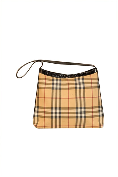 Burberry - Beige Signature Plaid Shoulder Bag