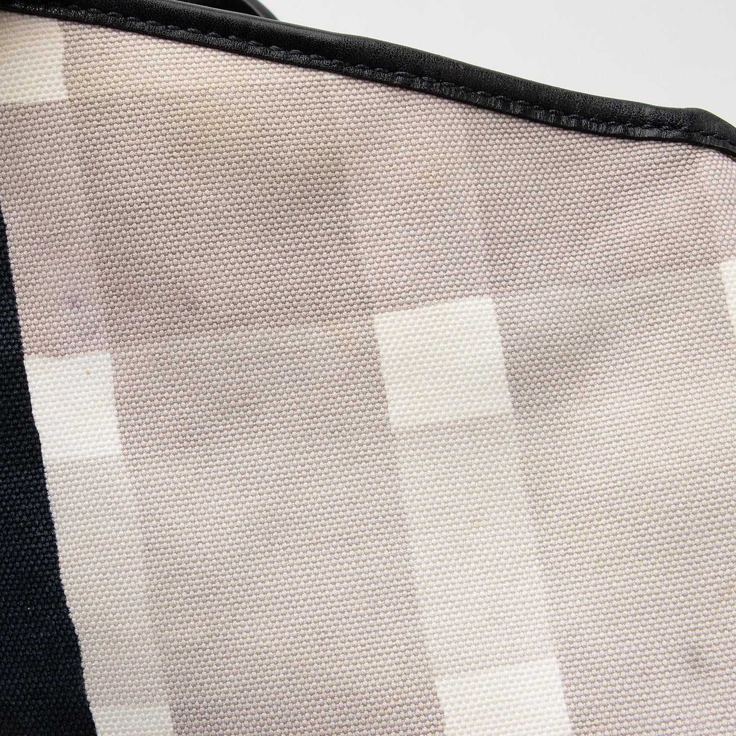 Burberry Brushstroke Mega Check Canvas Large Shopper Tote