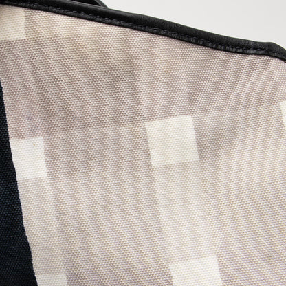 Burberry Brushstroke Mega Check Canvas Large Shopper Tote