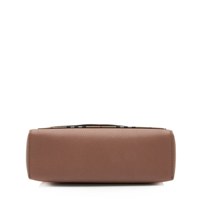 Burberry Calfskin Vintage Check Note Bag