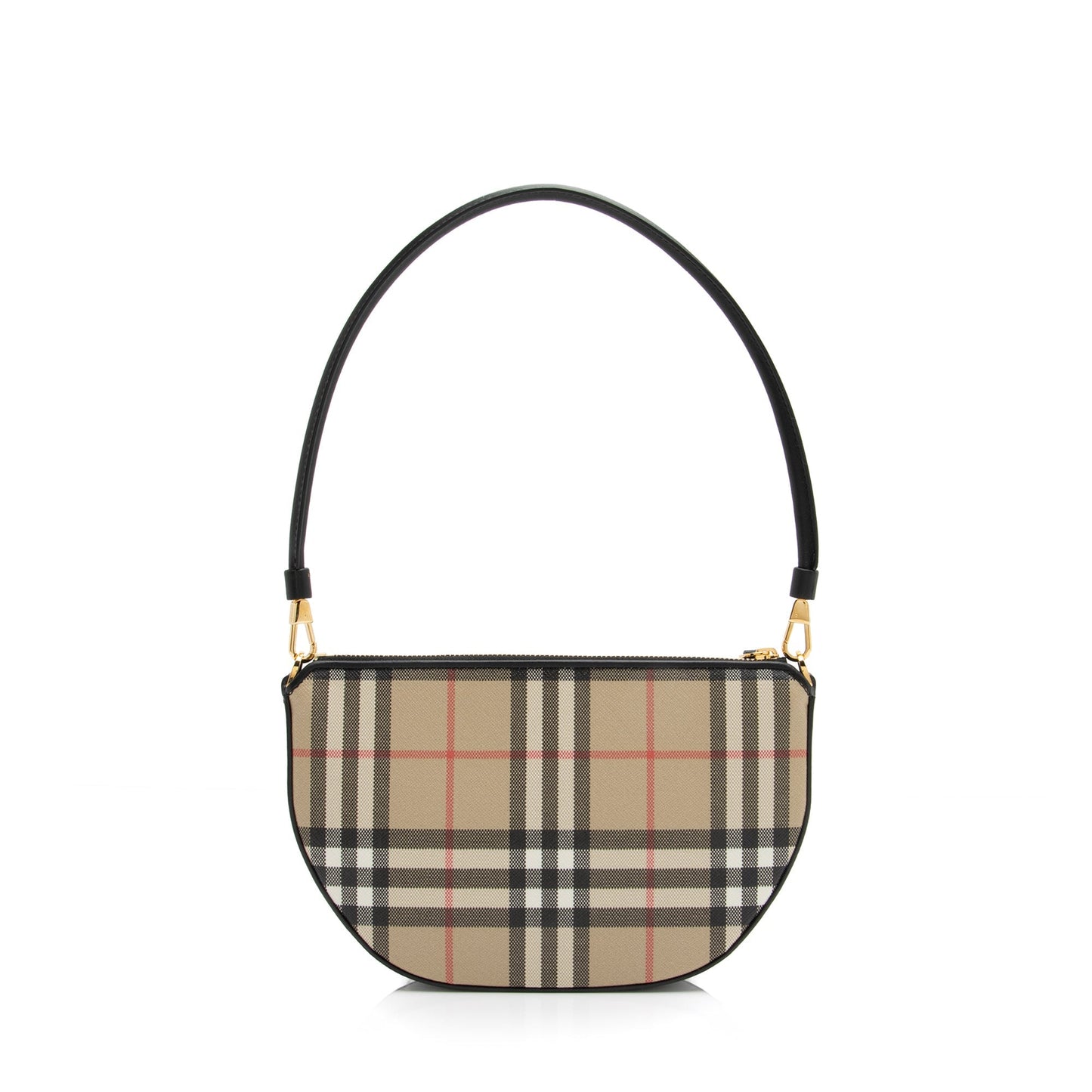 Burberry Calfskin Vintage Check Olympia Pouch