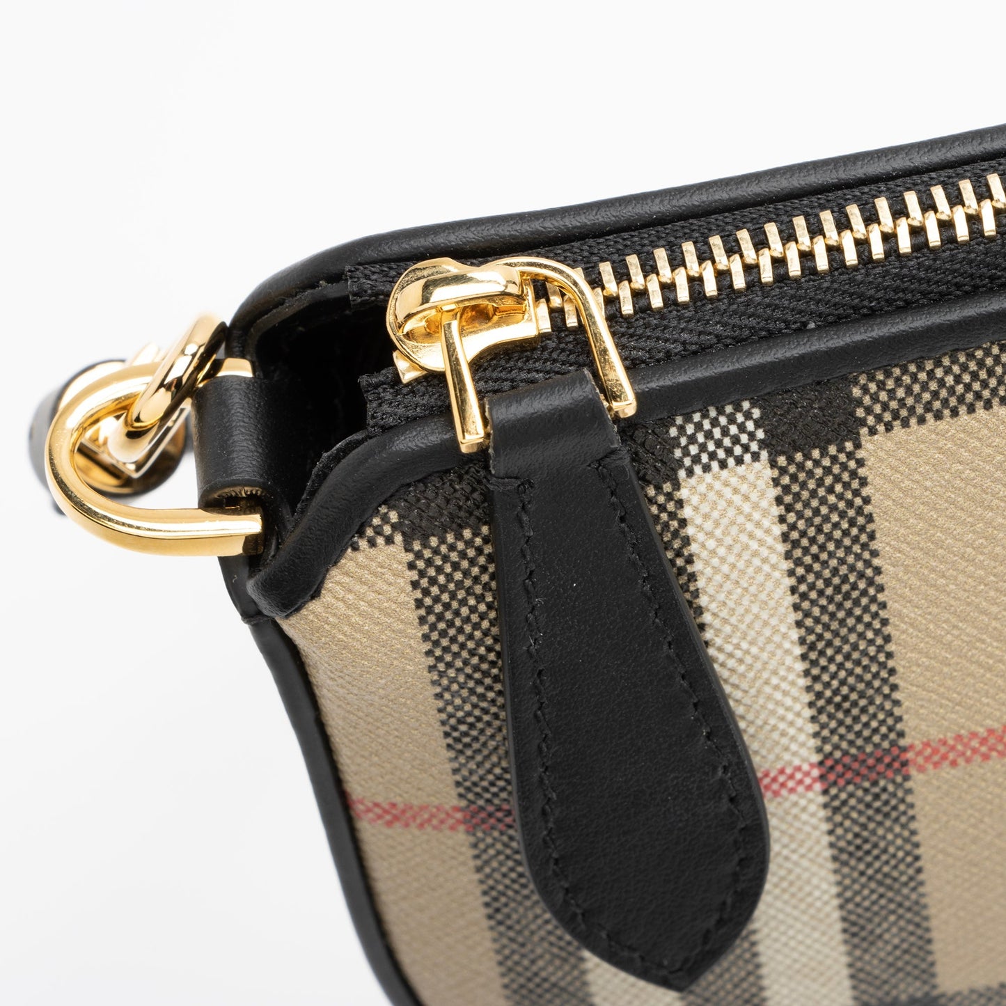 Burberry Calfskin Vintage Check Olympia Pouch