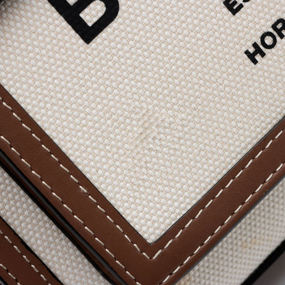 Burberry Canvas Horseferry Mini Pocket Tote