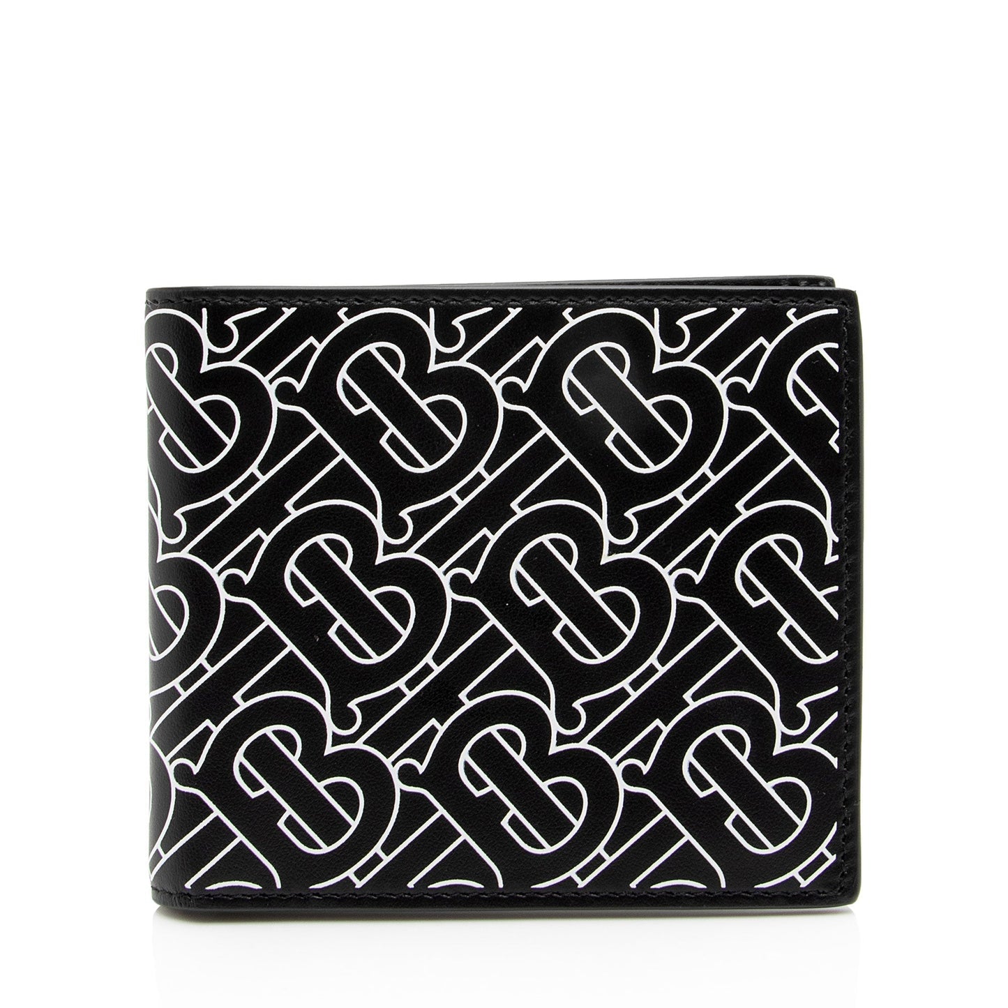 Burberry E-Canvas TB Monogram Bi-Fold Wallet (SHF-xwlANX)