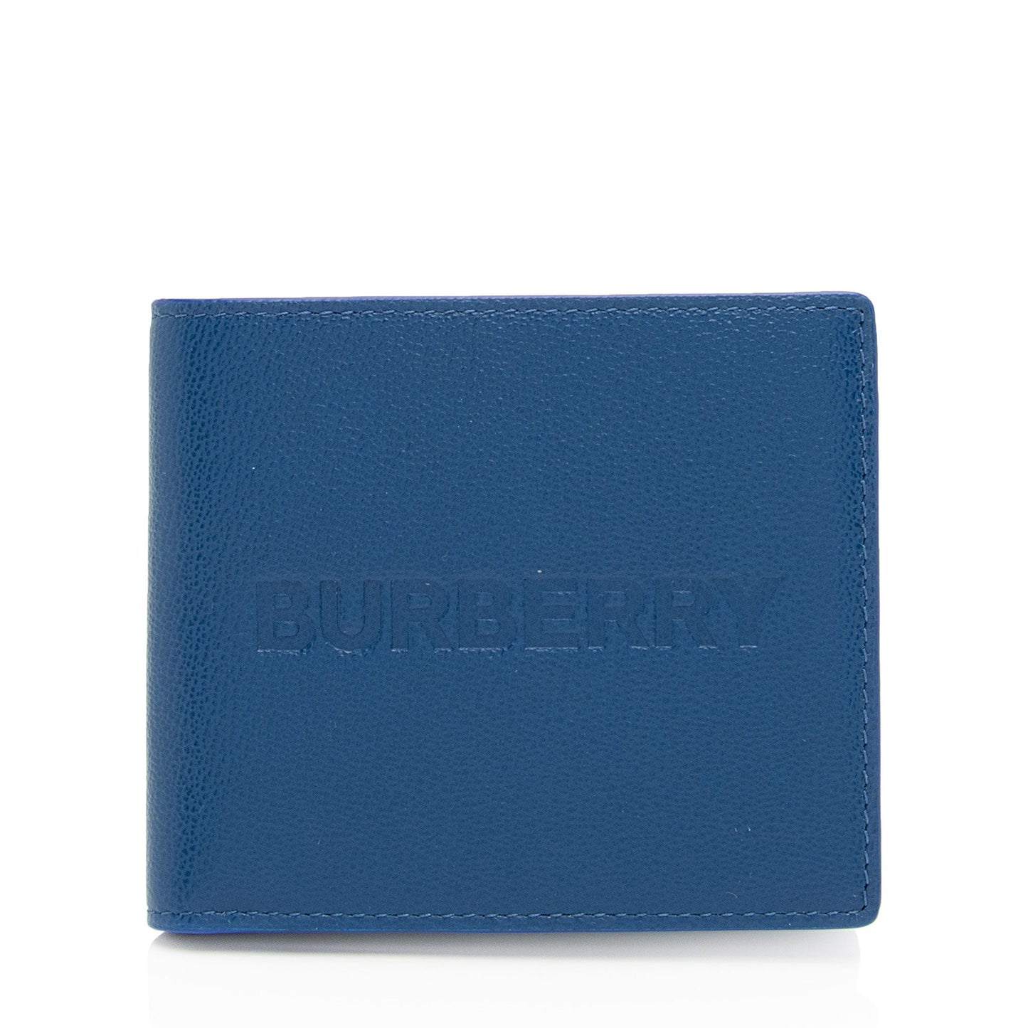 Burberry Grainy Calfskin Embossed Logo Bi-Fold Wallet (SHF-eDYuMU)