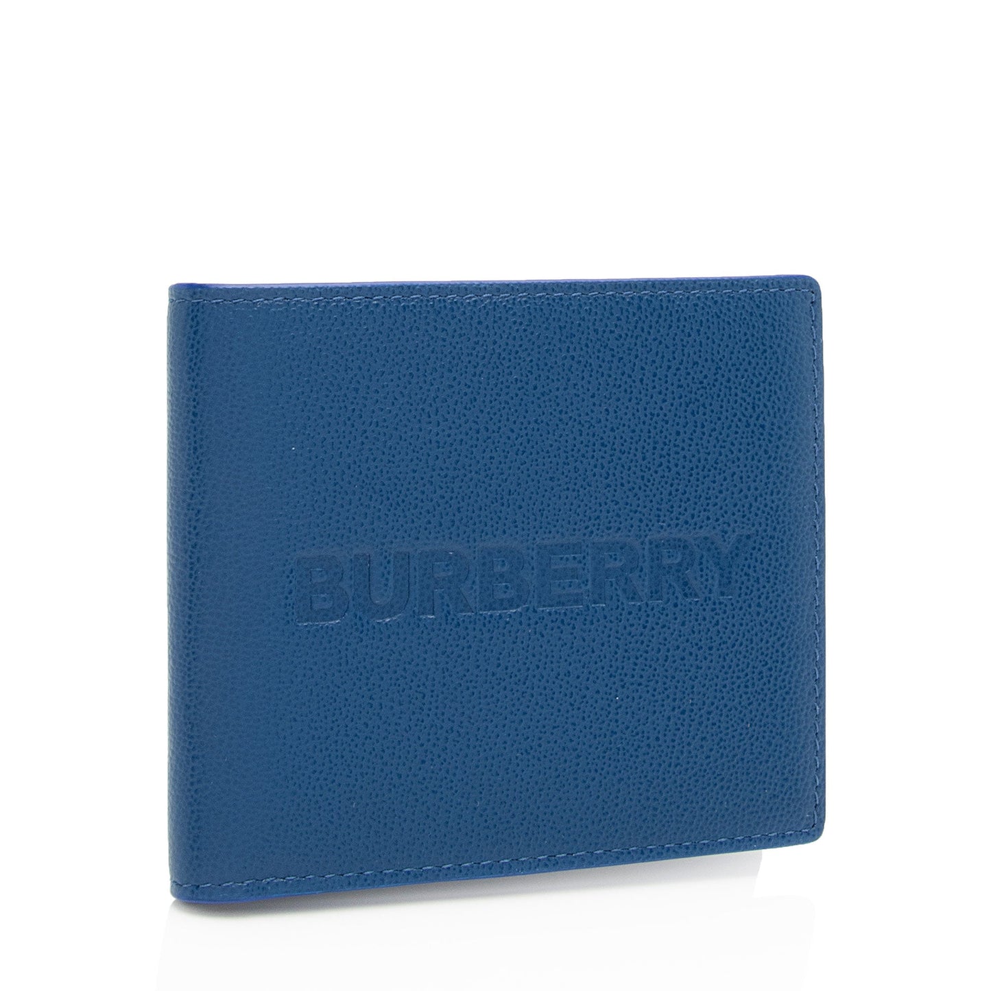 Burberry Grainy Calfskin Embossed Logo Bi-Fold Wallet (SHF-eDYuMU)