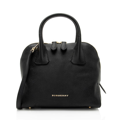 Burberry Grainy Calfskin Greenwood Small Bowling Bag