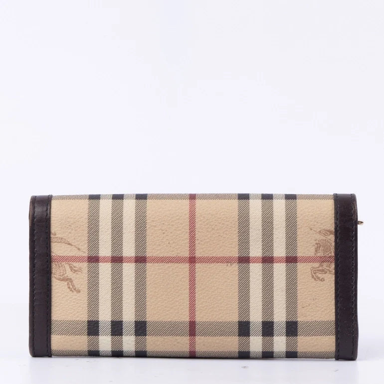 Burberry Haymarket Check Continental Wallet