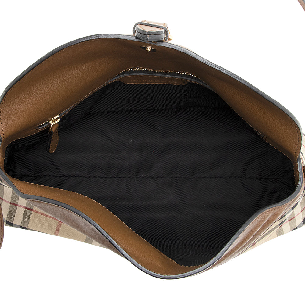 Burberry Horseferry Check Leah Crossbody Bag