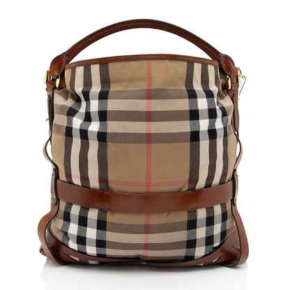 Burberry House Check Bridle Gosford Large Hobo