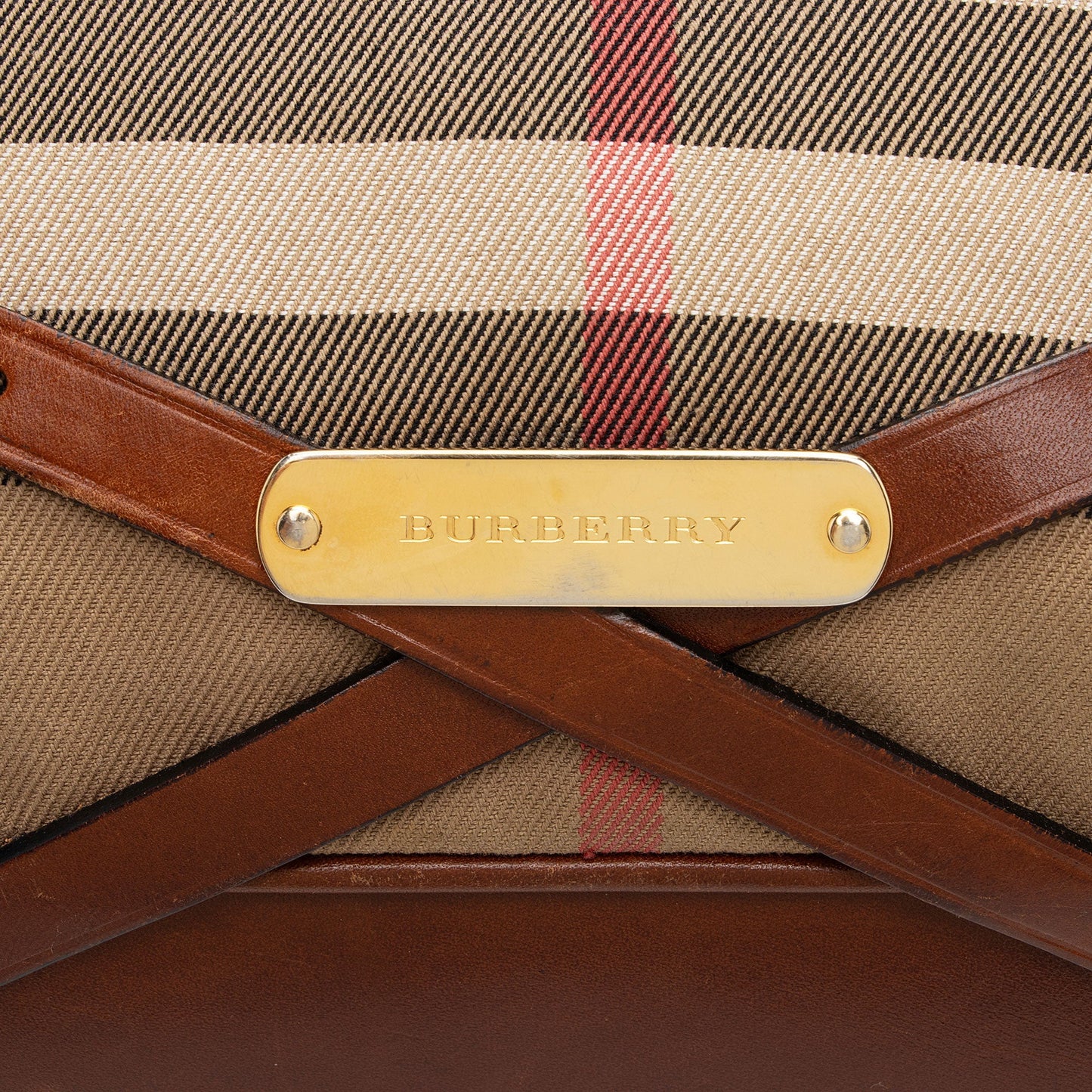 Burberry House Check Bridle Gosford Large Hobo